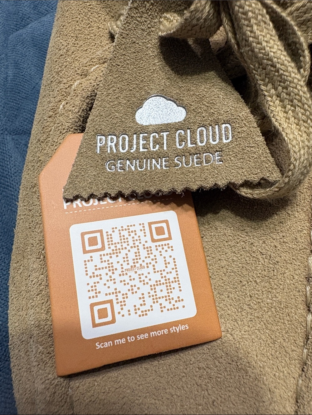 Project Cloud Women's Suede Lace-Up Shoes in Tan - Picture 6 of 6